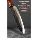 Faca Chef Artesanal 34,5cm Full Tang em Aço 3Cr13 com Cabo de Madeira Premium