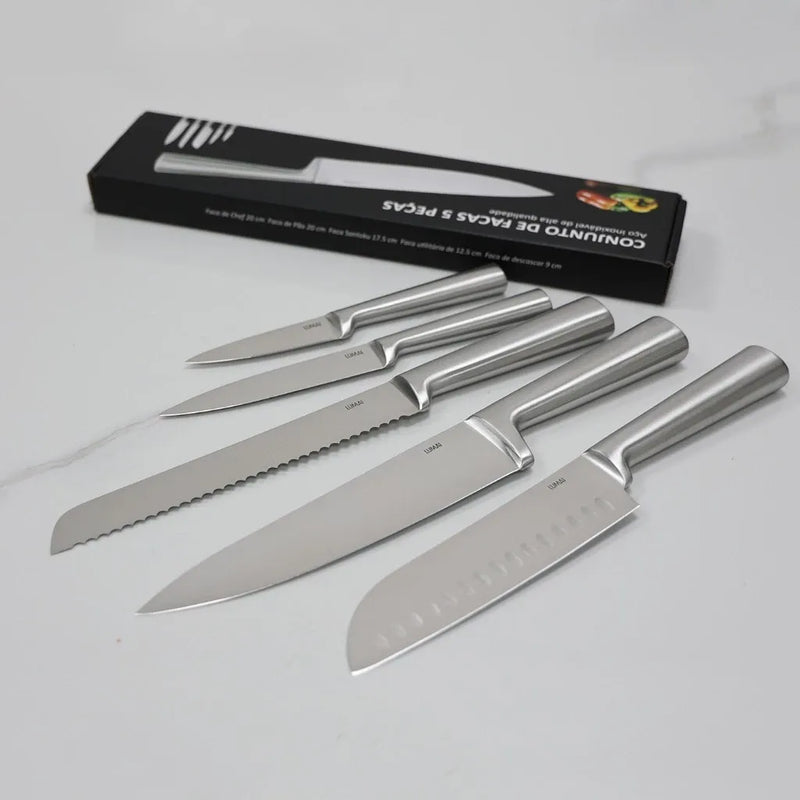 Conjunto Matsori Inox Forjado 5 Peças